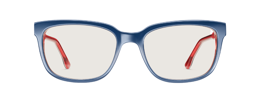 okulary do komputera oprawka niebieska